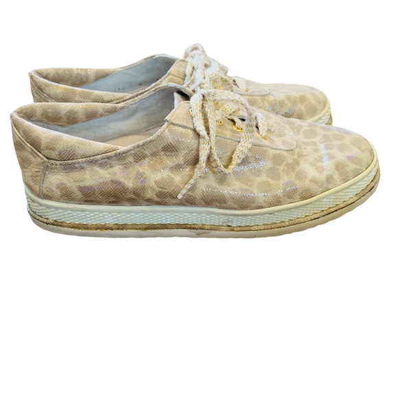 Stuart Weitzman animal print metallic sneaker 9.5 - Picture 4 of 10
